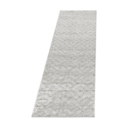 Pisa Vloerkleed – Creme – Geometrisch Doorkijkpatroon – Laagpolig & Modern