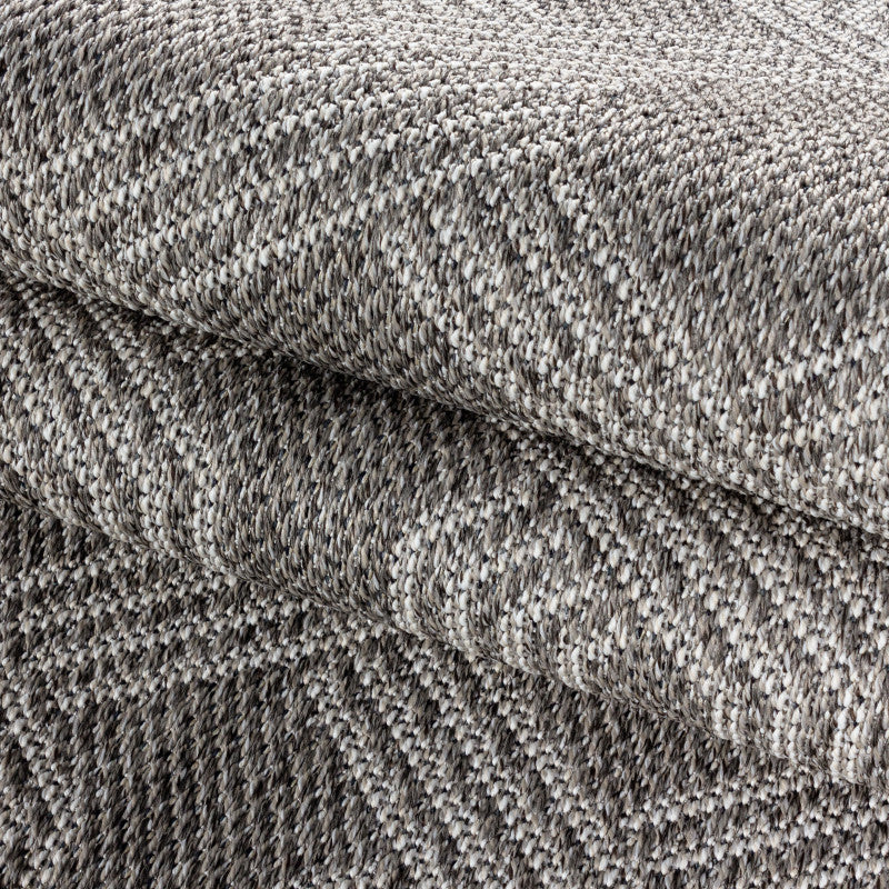 Aruba – Grijs/Beige – Laagpolig & Waterafstotend – Geschikt voor Binnen & Buiten