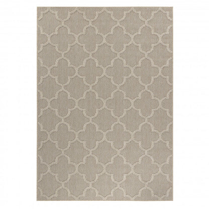 Patara – Marrakesh Patroon Beige – Laagpolig & Weerbestendig – Voor Binnen & Buiten