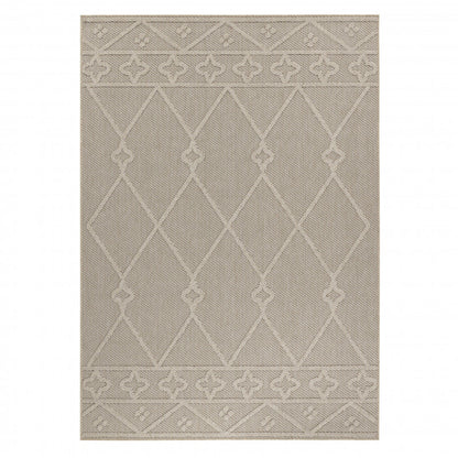 Patara – Boho Stijl Beige – Laagpolig & Weerbestendig – Voor Binnen & Buiten