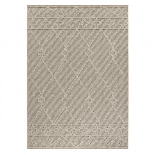Patara – Boho Stijl Beige – Laagpolig & Weerbestendig – Voor Binnen & Buiten