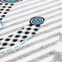 Kids Vloerkleed – Kindervloerkleed – Boot Grijs – Anti-Allergisch