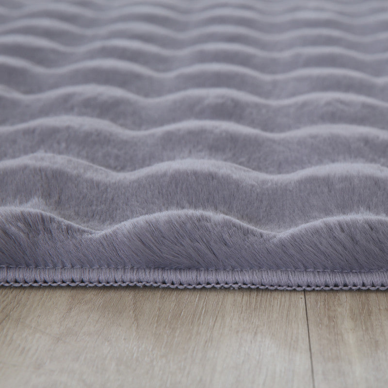 Fluffy Vloerkleed Ambiance – Grijs – Extra Zacht met 3D Effect & Luxe Look