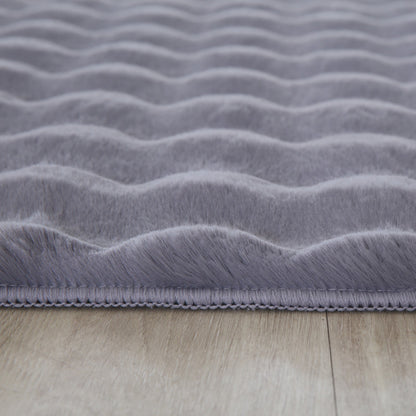 Fluffy Vloerkleed Ambiance – Grijs – Extra Zacht met 3D Effect & Luxe Look