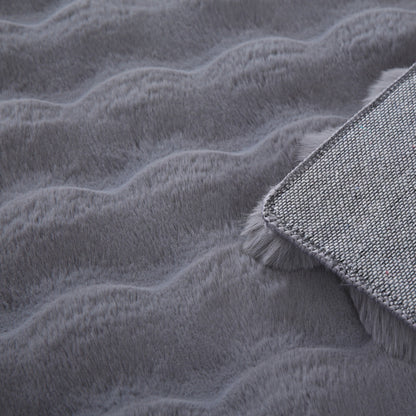 Fluffy Vloerkleed Ambiance – Grijs – Extra Zacht met 3D Effect & Luxe Look