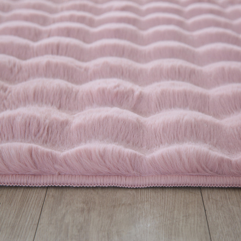Fluffy Vloerkleed Ambiance – Roze – Extra Zacht met 3D Effect & Luxe Look
