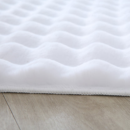 Fluffy Vloerkleed Ambiance – Uni Wit – Extra Zacht met 3D Effect & Luxe Look