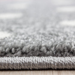 Kids Vloerkleed – Kindervloerkleed – Kat Blauw/grijs – Anti-Allergisch