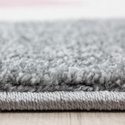 Kids Vloerkleed – Kindervloerkleed – Kat Roze/Grijs – Anti-Allergisch