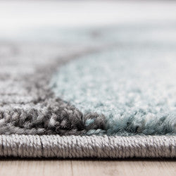 Kids Vloerkleed – Kindervloerkleed – Beer & Ster Blauw – Anti-Allergisch