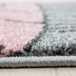 Kids Vloerkleed – Kindervloerkleed – Beer & Ster Roze – Anti-Allergisch