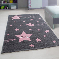 Kids Vloerkleed – Kindervloerkleed – Ster Roze – Anti-Allergisch
