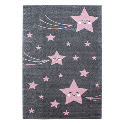 Kids Vloerkleed – Kindervloerkleed – Ster Roze – Anti-Allergisch