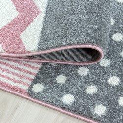 Kids Vloerkleed – Kindervloerkleed – Multi Pink – Anti-Allergisch