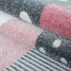 Kids Vloerkleed – Kindervloerkleed – Multi Pink – Anti-Allergisch