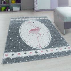Kids Vloerkleed – Kindervloerkleed – Flamingo – Anti-Allergisch