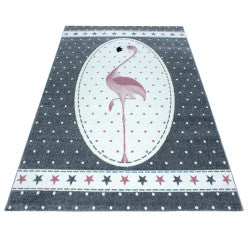 Kids Vloerkleed – Kindervloerkleed – Flamingo – Anti-Allergisch