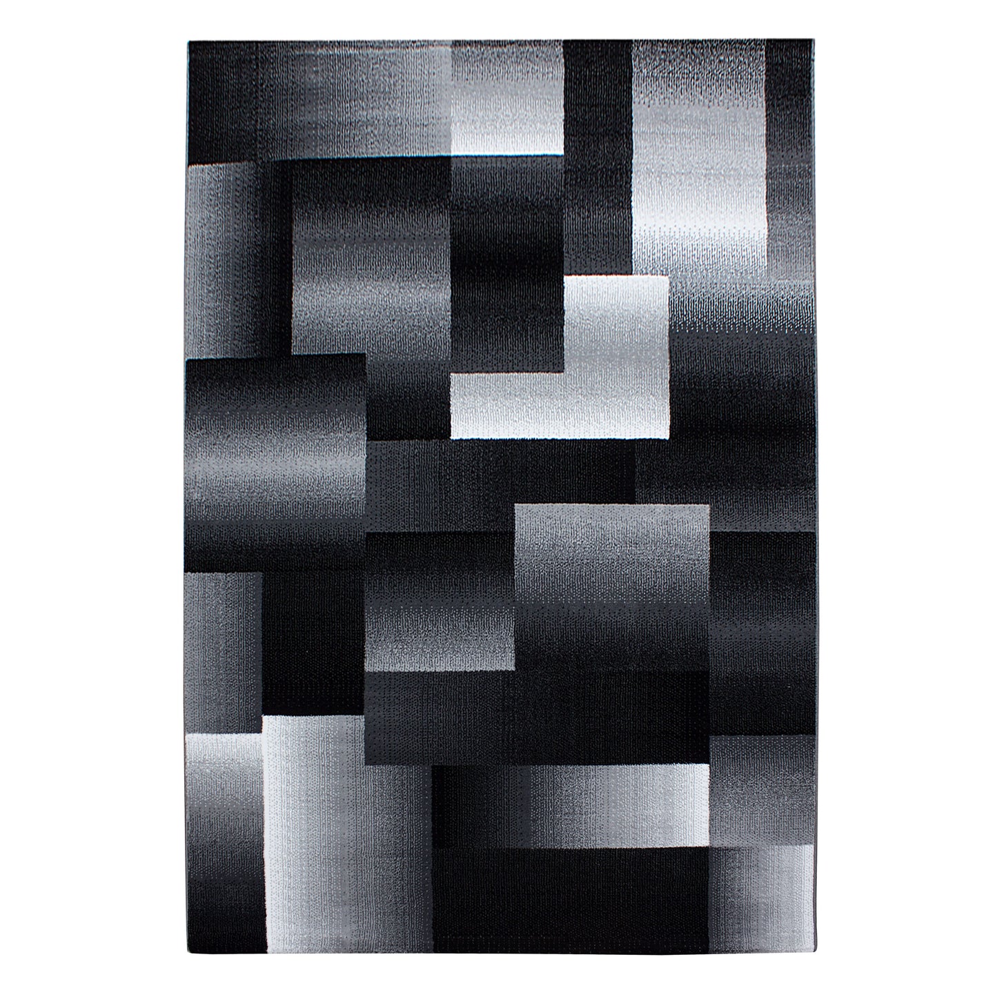 Miami Vloerkleed – Zwart – Laagpolig met Geometrisch Design