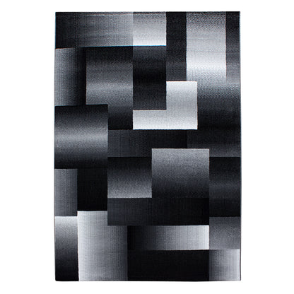 Miami Vloerkleed – Zwart – Laagpolig met Geometrisch Design