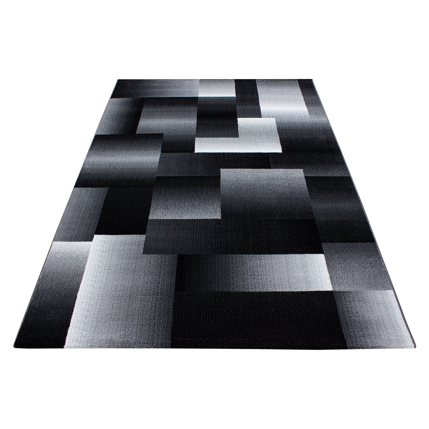 Miami Vloerkleed – Zwart – Laagpolig met Geometrisch Design