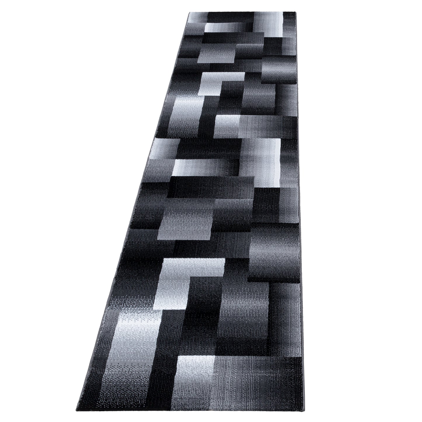 Miami Vloerkleed – Zwart – Laagpolig met Geometrisch Design