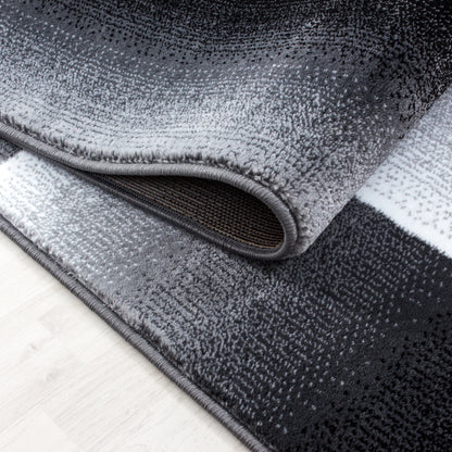 Miami Vloerkleed – Zwart – Laagpolig met Geometrisch Design