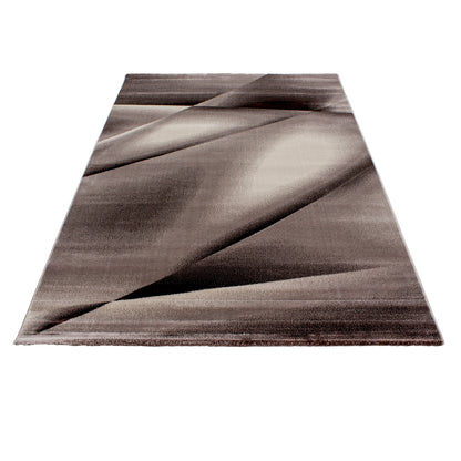 Miami Vloerkleed – Bruin – Laagpolig met Golvend Design
