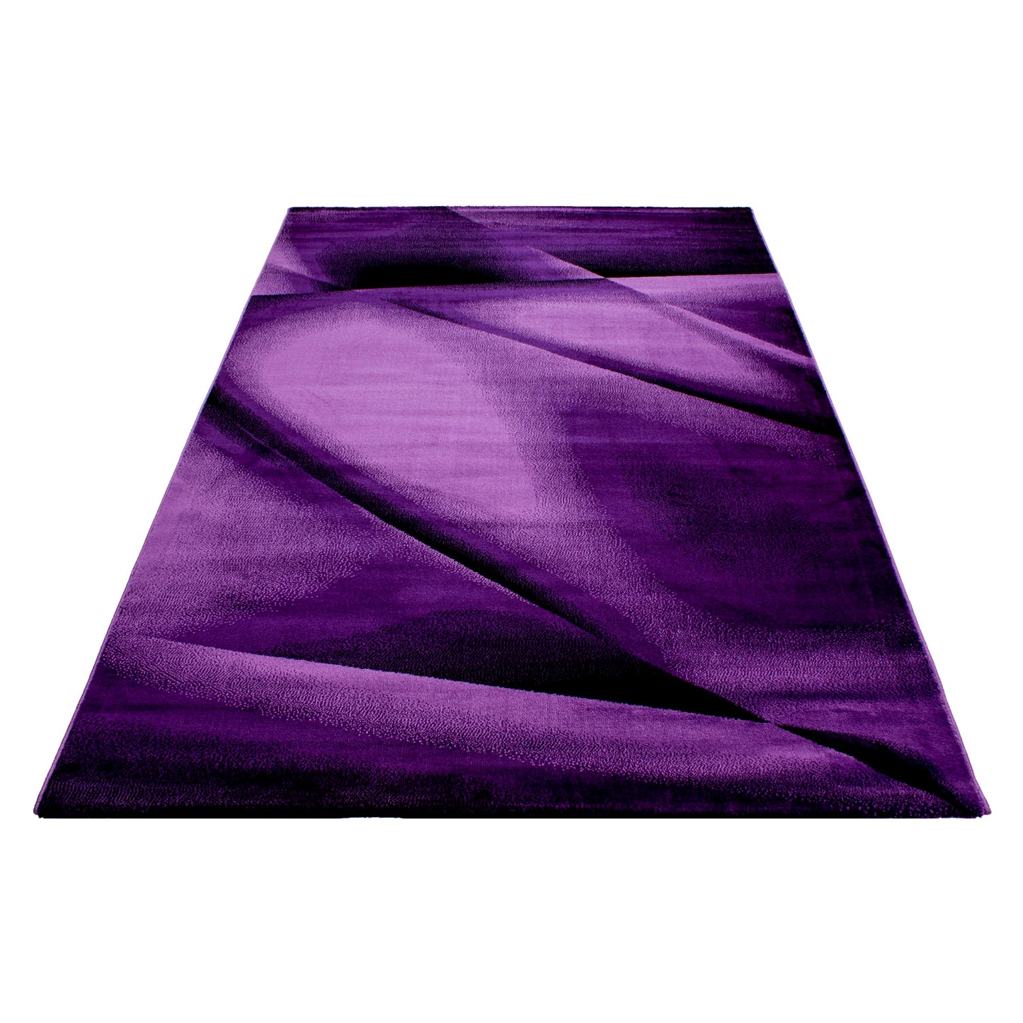 Miami Vloerkleed – Lila – Laagpolig met Golvend Design