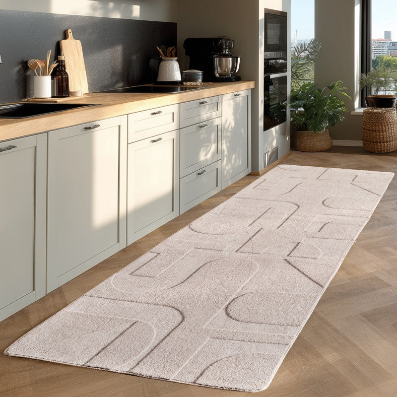 Pompei Seta Ivory – Japandi Stijl – Laagpolig Vloerkleed