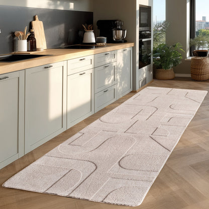 Pompei Seta Ivory – Japandi Stijl – Laagpolig Vloerkleed