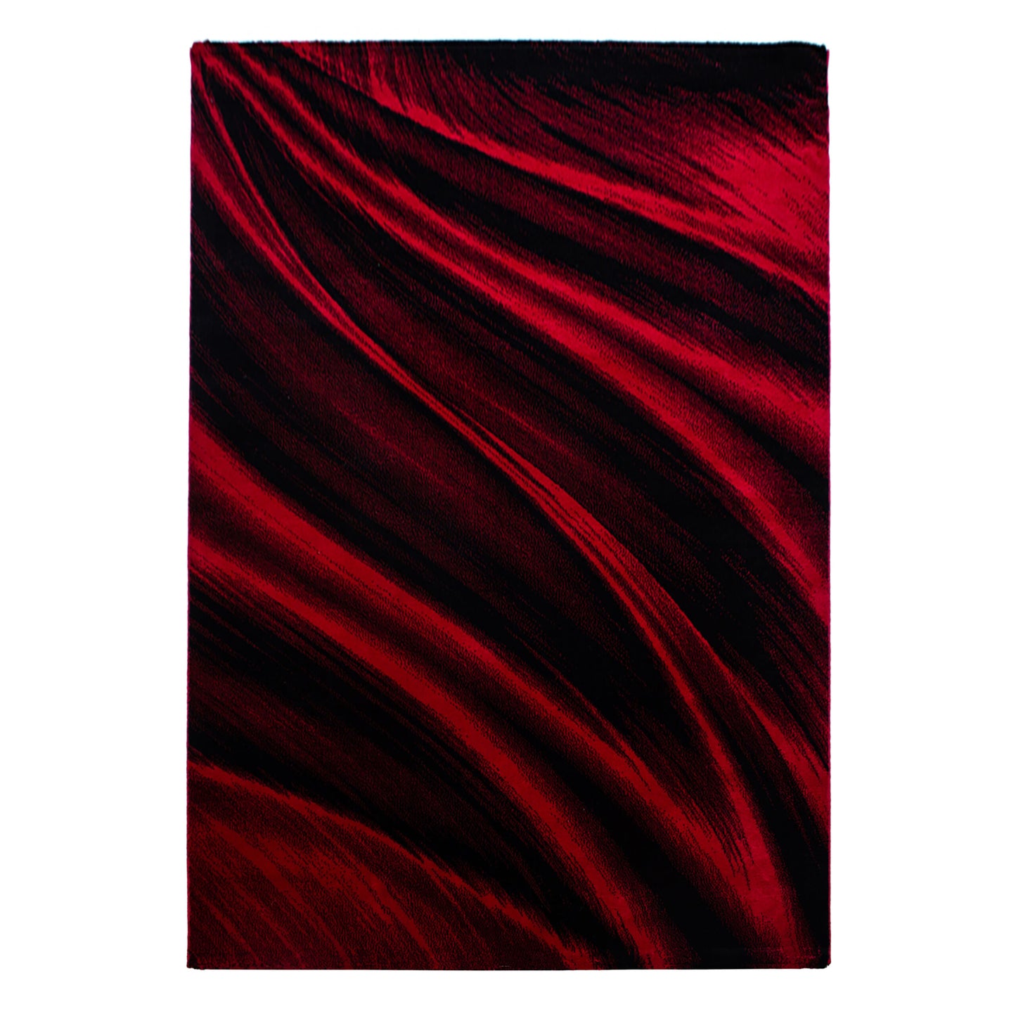 Miami Vloerkleed – Rood – Laagpolig met Golvend Design