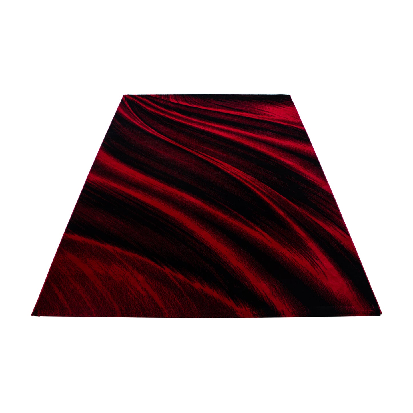 Miami Vloerkleed – Rood – Laagpolig met Golvend Design