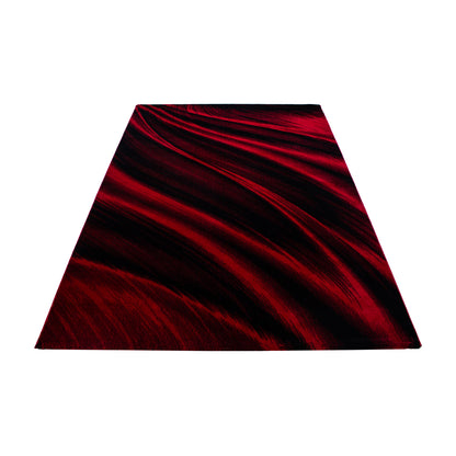 Miami Vloerkleed – Rood – Laagpolig met Golvend Design