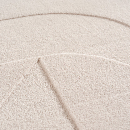 Pompei Seta Ivory – Japandi Stijl – Laagpolig Vloerkleed