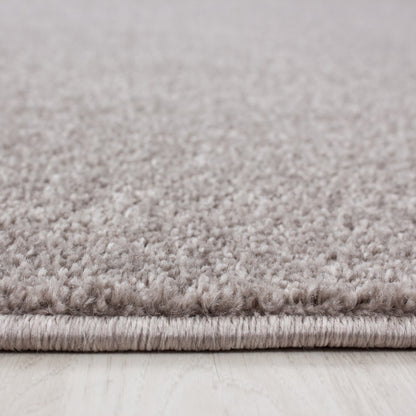 Ata Vloerkleed – Beige – Laagpolig met Vilt Onderkant