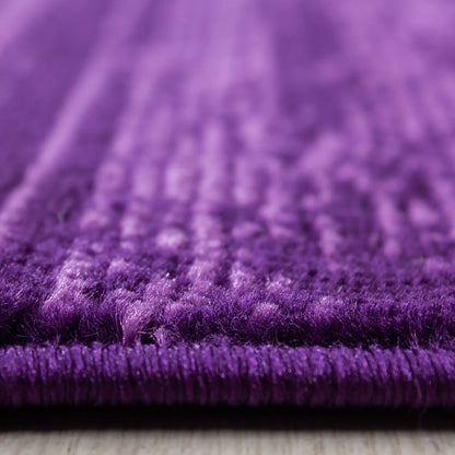 Plus Vloerkleed – Lila – Laagpolig & Gemêleerd Uni Design