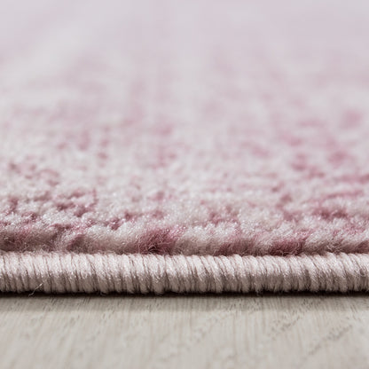 Plus Vloerkleed – Roze – Laagpolig & Gemêleerd Uni Design