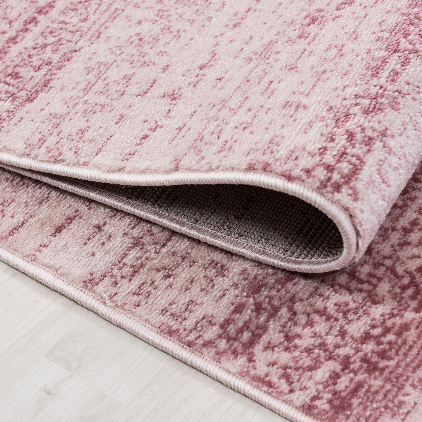 Plus Vloerkleed – Roze – Laagpolig & Gemêleerd Uni Design