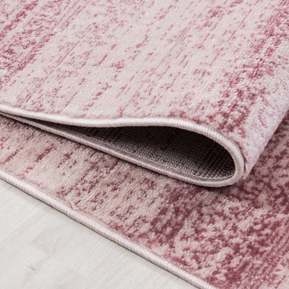 Plus Vloerkleed – Roze – Laagpolig & Gemêleerd Uni Design