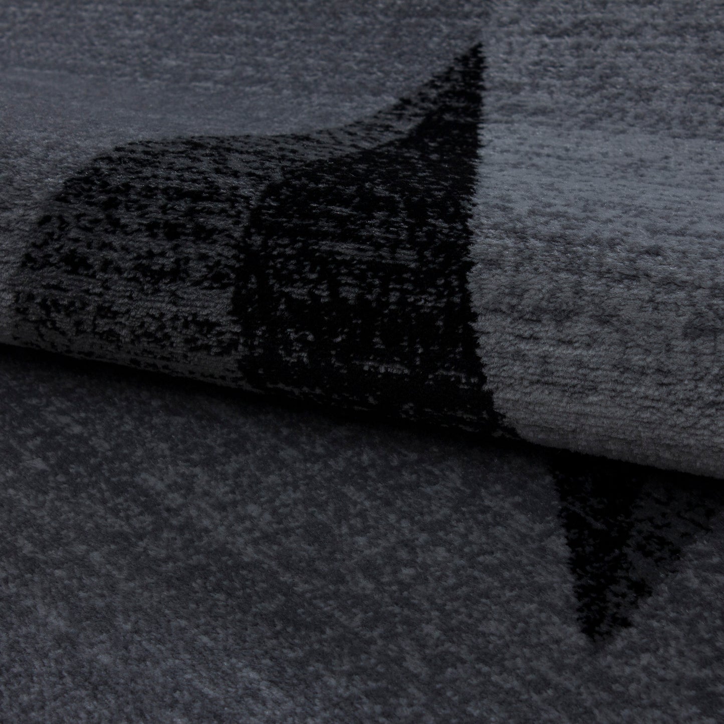 Plus Vloerkleed – Grijs – Ster Design – Laagpolig & Modern