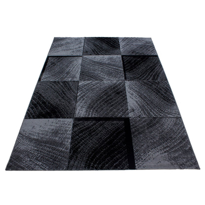 Plus Vloerkleed – Grijs – Patchwork Design – Laagpolig