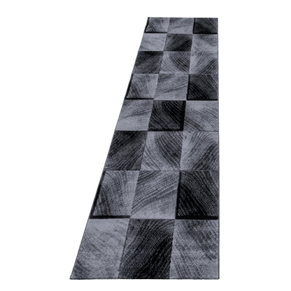 Plus Vloerkleed – Grijs – Patchwork Design – Laagpolig