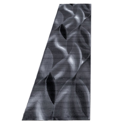 Plus Vloerkleed – Zwart – Golvend 3D Design – Laagpolig