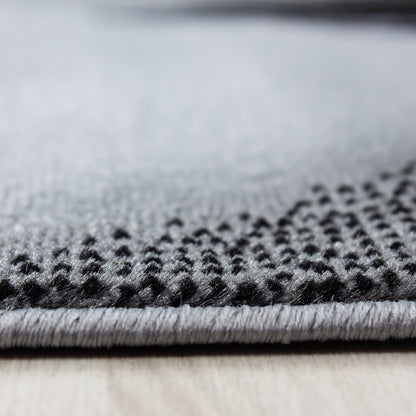 Plus Vloerkleed – Zwart – Golvend 3D Design – Laagpolig