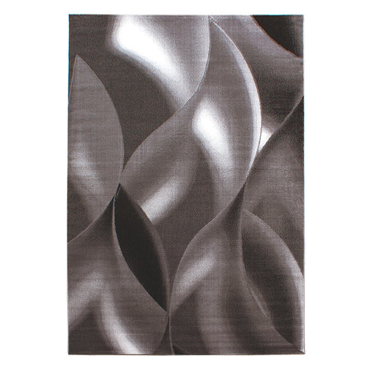 Plus Vloerkleed – Bruin – Golvend 3D Design – Laagpolig