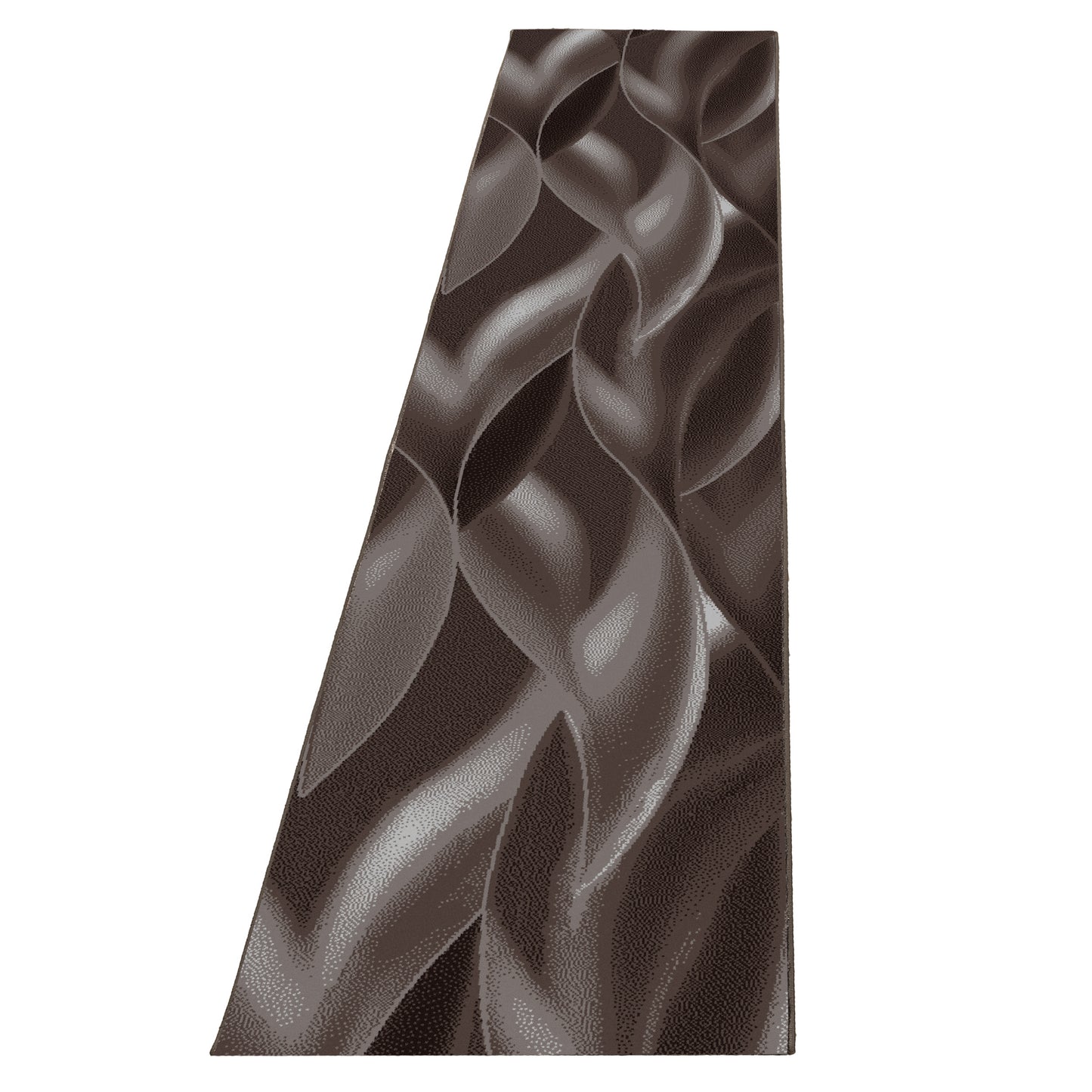 Plus Vloerkleed – Bruin – Golvend 3D Design – Laagpolig