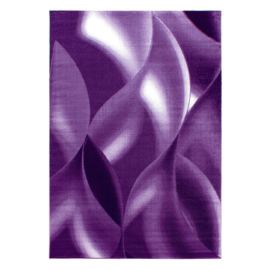 Plus Vloerkleed – Lila – Golvend 3D Design – Laagpolig