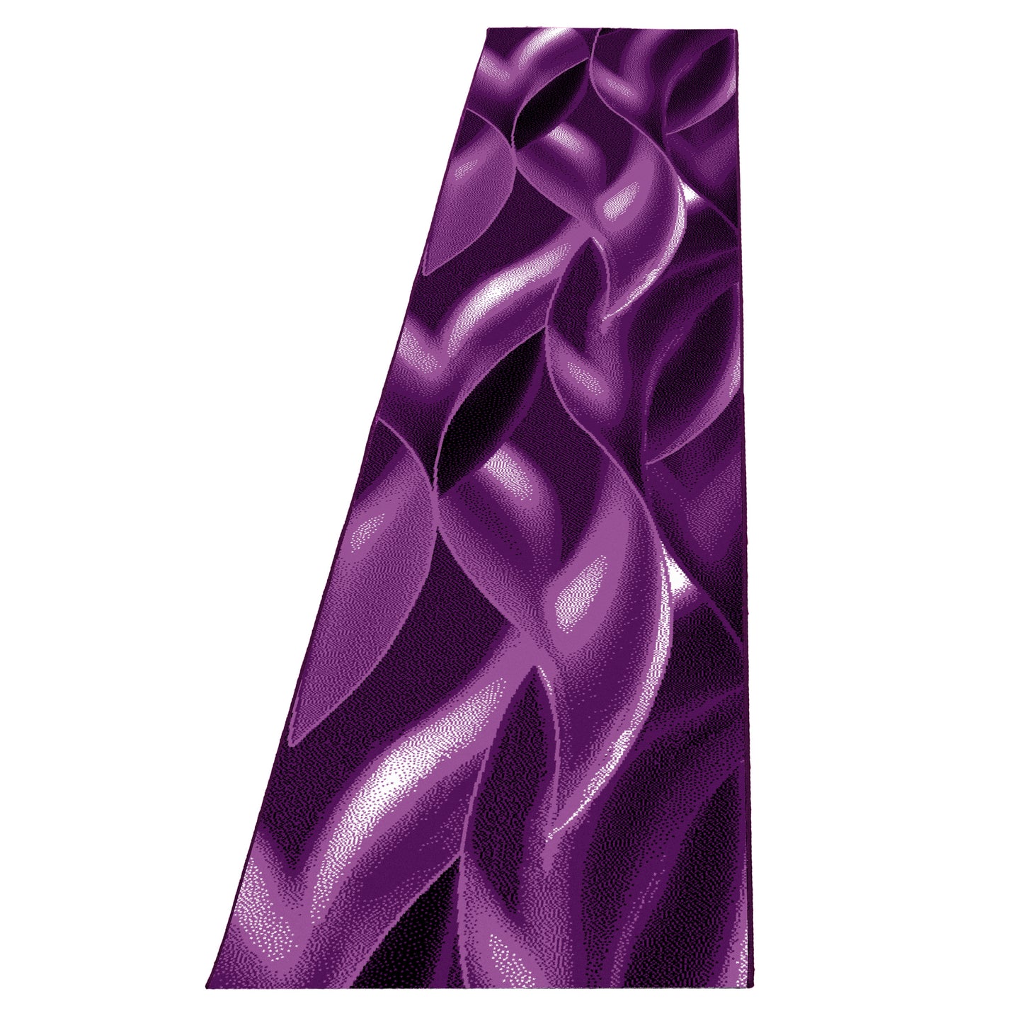 Plus Vloerkleed – Lila – Golvend 3D Design – Laagpolig