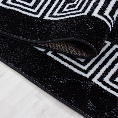 Plus Vloerkleed – Zwart – Klassiek Medaillon – Laagpolig & Decoratief