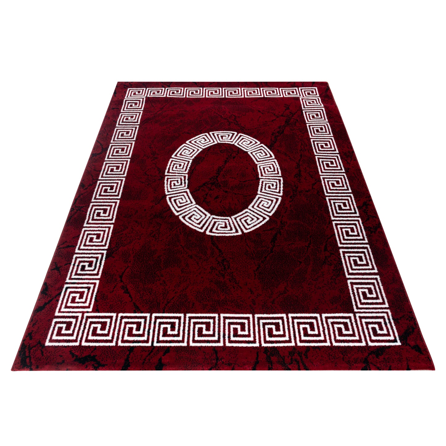 Plus Vloerkleed – Rood – Klassiek Medaillon – Laagpolig & Decoratief